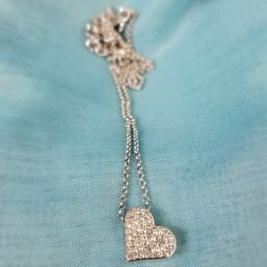 Lia Sophia crystal heart necklace